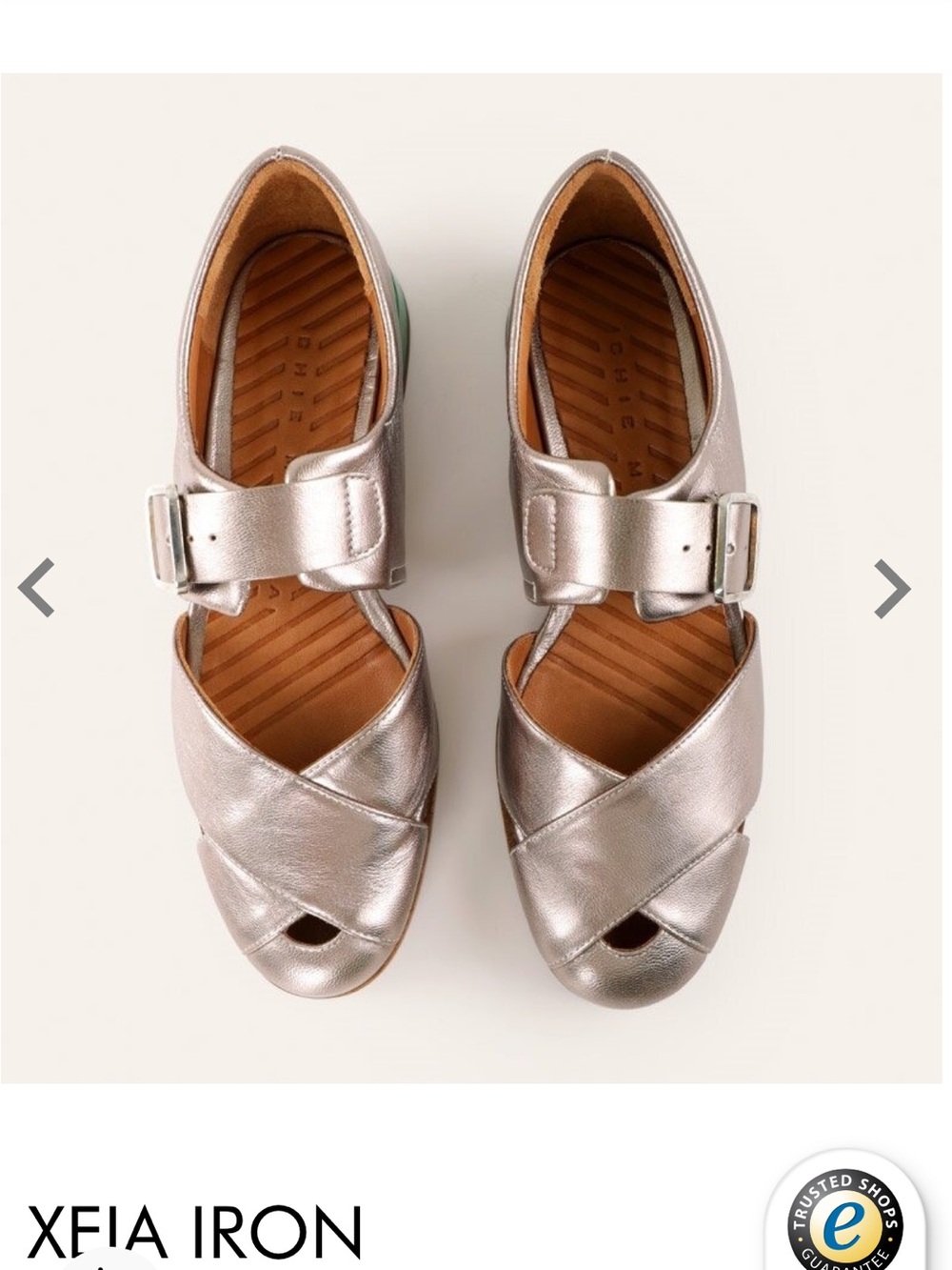 Chie Mihara Iron Metallic Crisscross Open-Toe Sandal